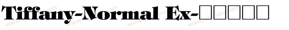 Tiffany-Normal Ex字体转换